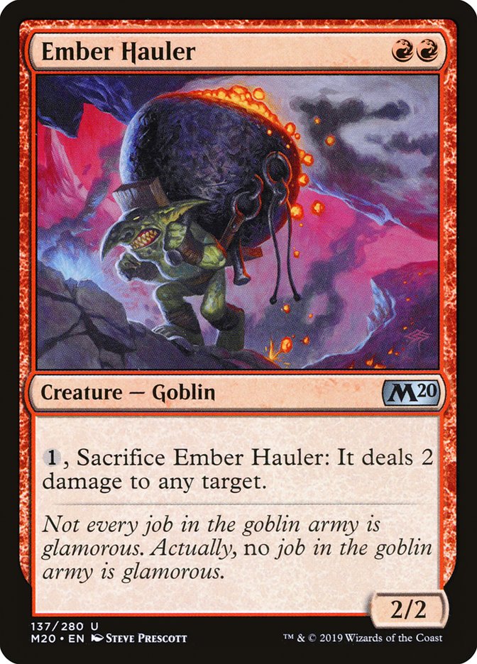 Ember Hauler [Core Set 2020] Magic: The Gathering