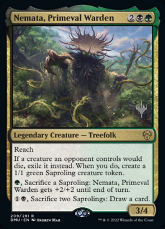 Nemata, Primeval Warden (Promo Pack) [Dominaria United Promos] Magic: The Gathering