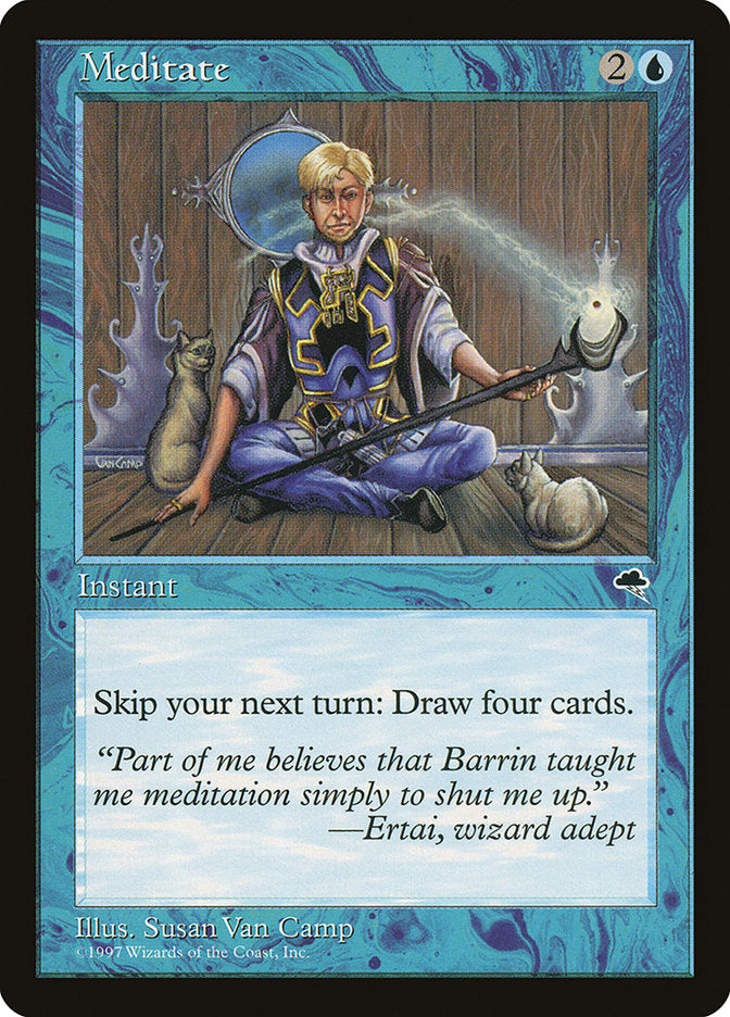 Meditate [Tempest] Magic: The Gathering