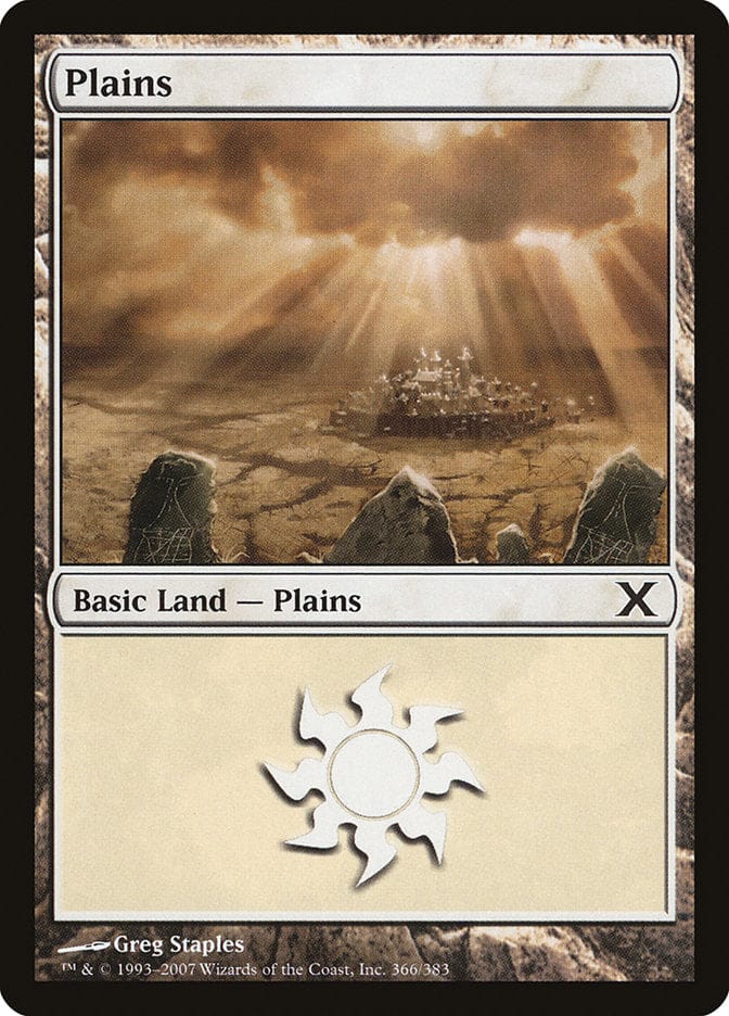 Plains (366) [Tenth Edition] Magic: The Gathering