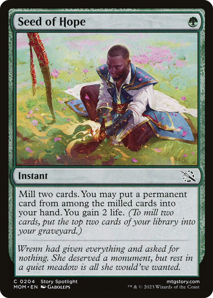 Seed of Hope [March of the Machine] Magic: The Gathering