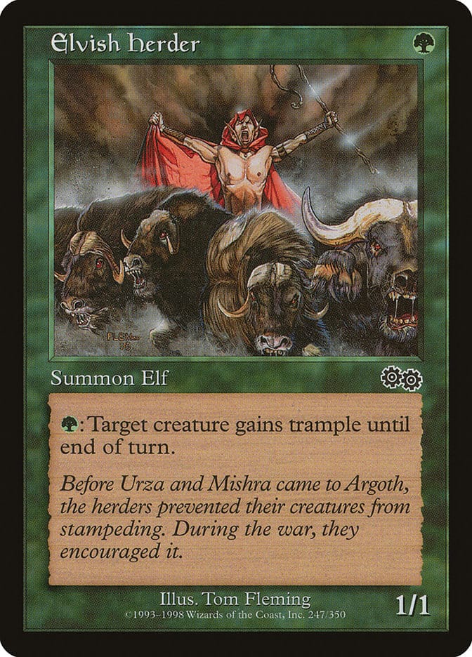 Elvish Herder [Urza's Saga] Magic: The Gathering
