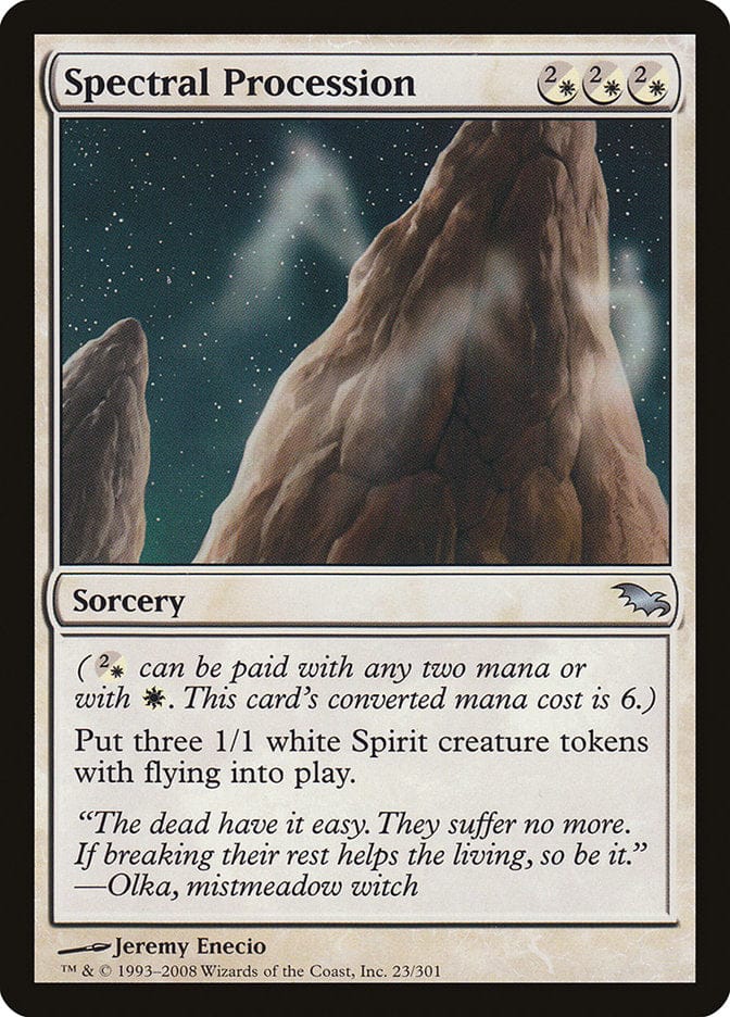 Spectral Procession [Shadowmoor] Magic: The Gathering