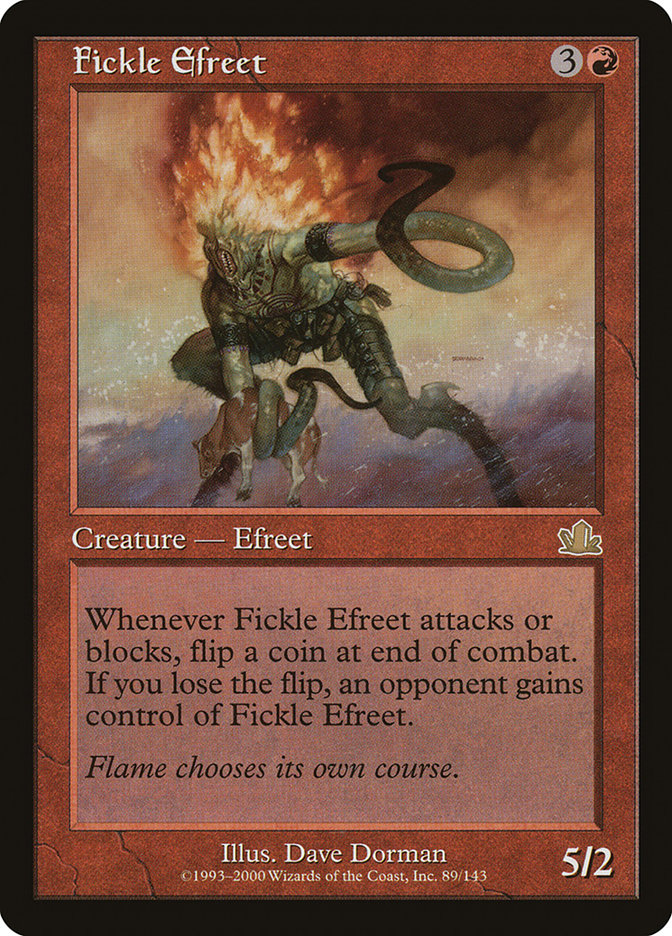 Fickle Efreet [Prophecy] Magic: The Gathering