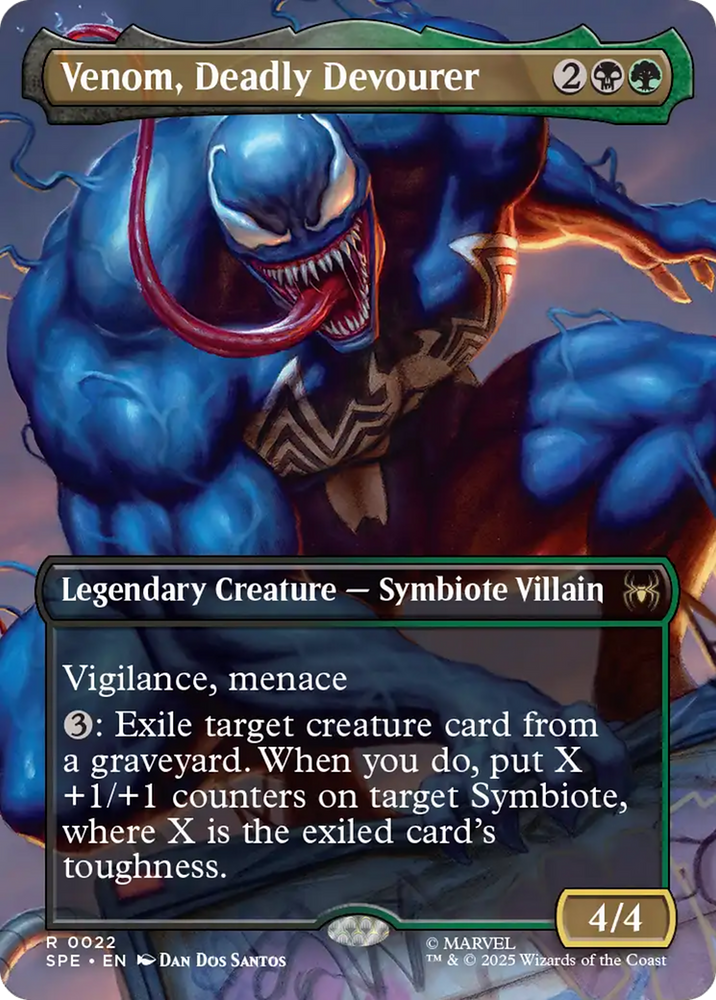 Venom, Deadly Devourer (Borderless) [Marvel's Spider-Man: Eternal-Legal] Magic: The Gathering