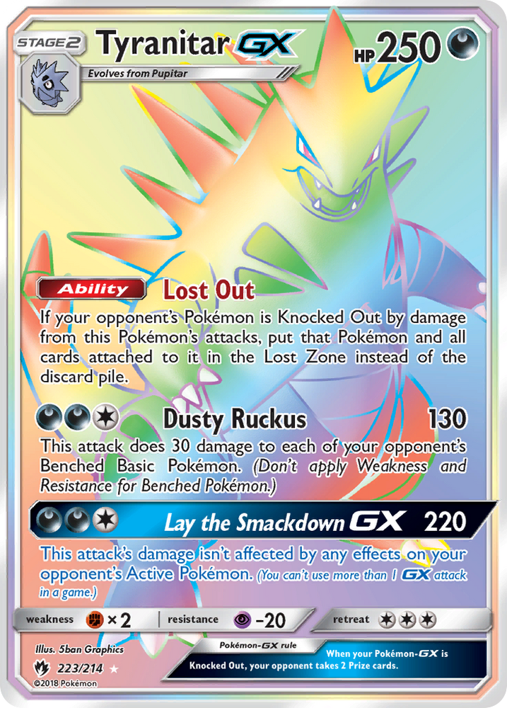 Tyranitar GX (223/214) [Sun & Moon: Lost Thunder] Pokémon