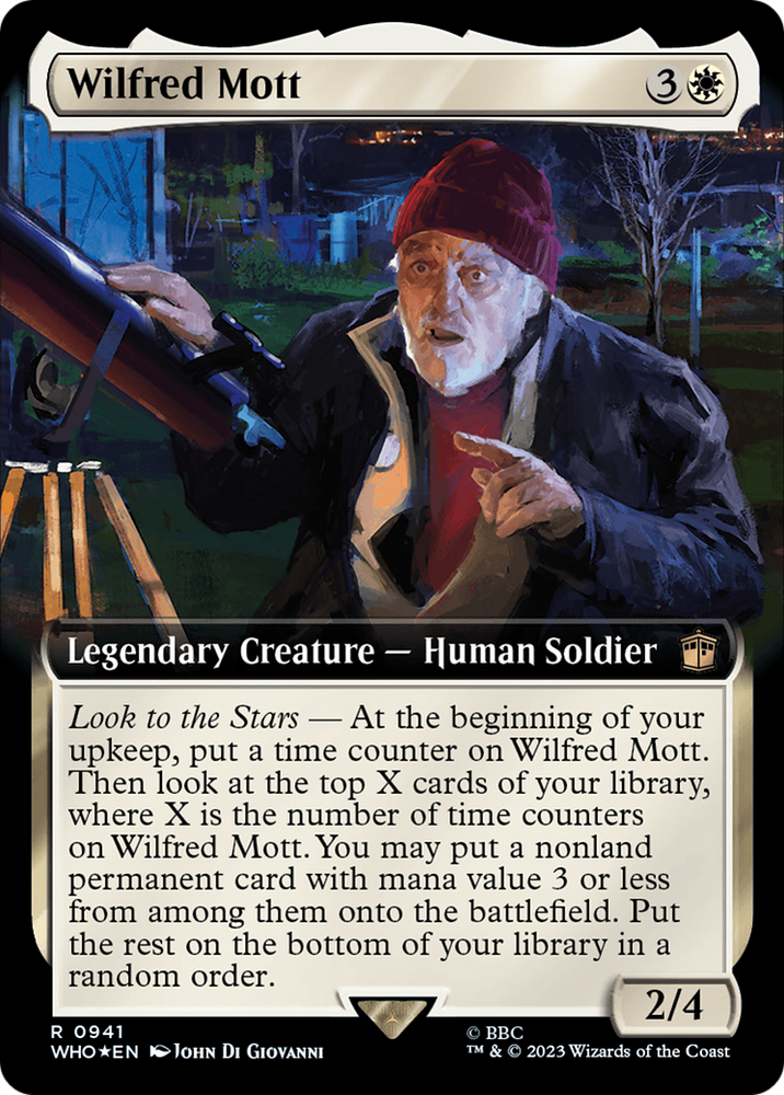 Wilfred Mott (Extended Art) (Surge Foil) [Doctor Who] Magic: The Gathering