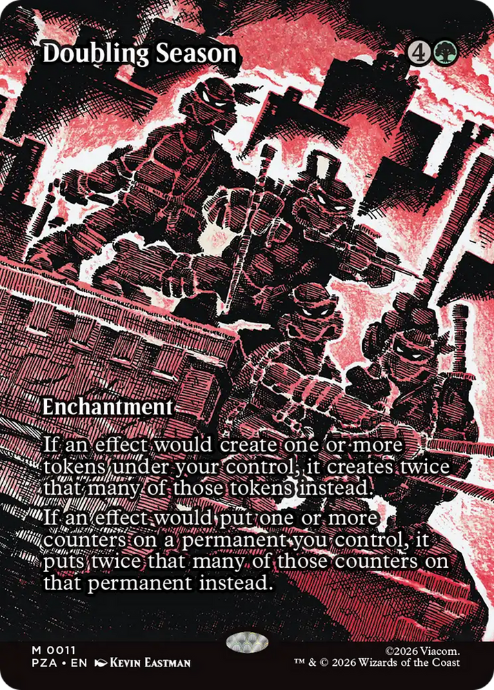 Doubling Season (Borderless) [Teenage Mutant Ninja Turtles Eternal-Legal] Magic: The Gathering