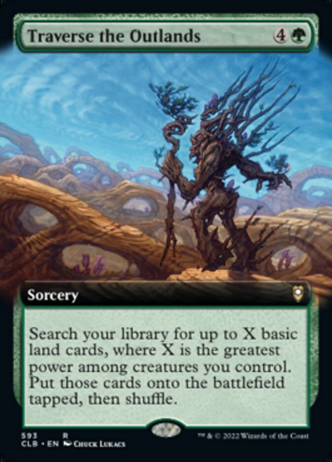 Traverse the Outlands (Extended Art) [Commander Legends: Battle for Baldur's Gate] Magic: The Gathering
