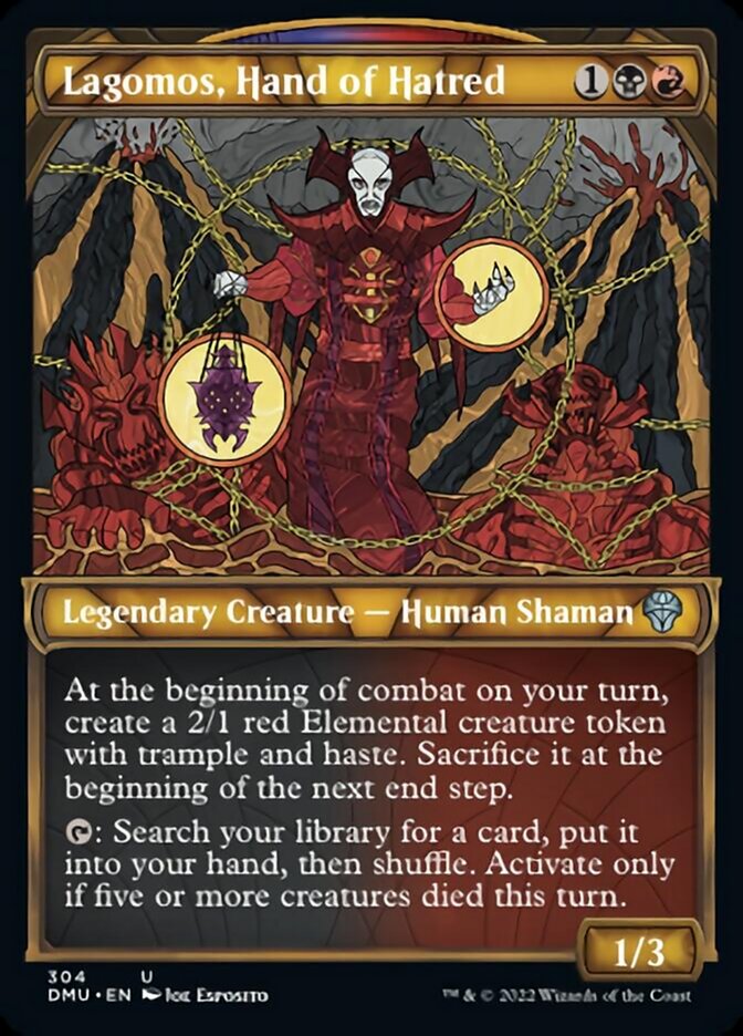 Lagomos, Hand of Hatred (Showcase) [Dominaria United] Magic: The Gathering