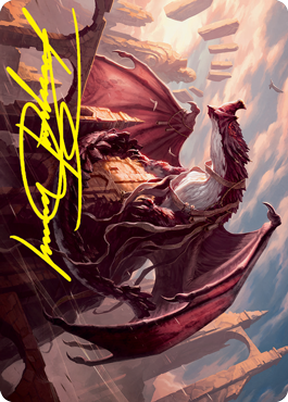 Velomachus Lorehold Art Card (Gold-Stamped Signature) [Strixhaven: School of Mages Art Series] Magic: The Gathering