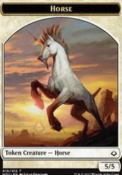 Horse // Zombie Double-Sided Token [Hour of Devastation Tokens] Magic: The Gathering