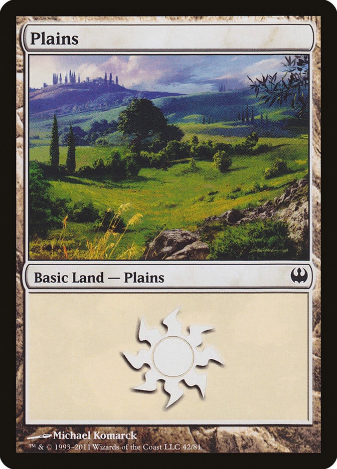 Plains (42) [Duel Decks: Knights vs. Dragons] Magic: The Gathering
