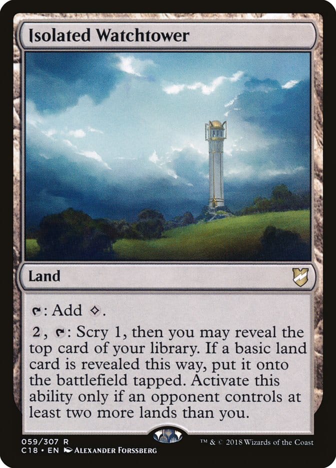 Isolated Watchtower [Commander 2018] Magic: The Gathering