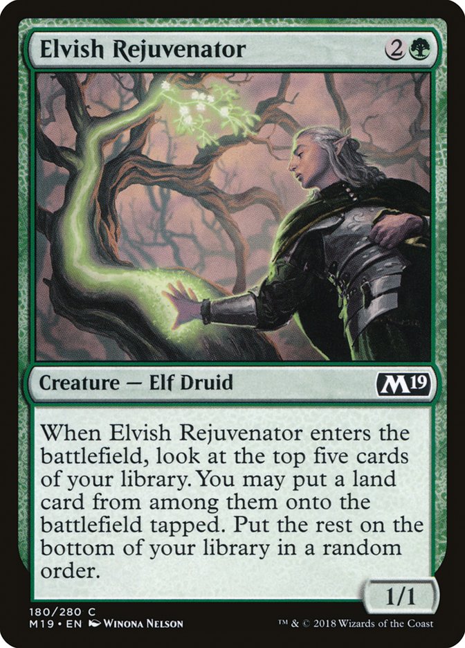 Elvish Rejuvenator [Core Set 2019] Magic: The Gathering