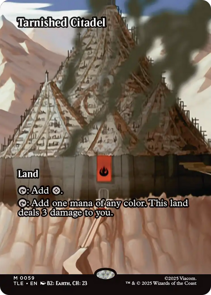 Tarnished Citadel (Borderless) [Avatar: The Last Airbender: Eternal-Legal] Magic: The Gathering