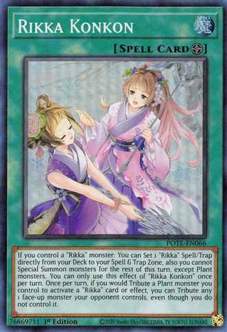Rikka Konkon [POTE-EN066] Super Rare - Yugioh Cards For Your TCG Needs!
