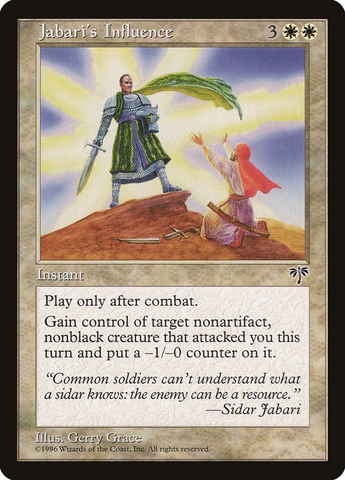 Jabari's Influence [Mirage] Magic: The Gathering