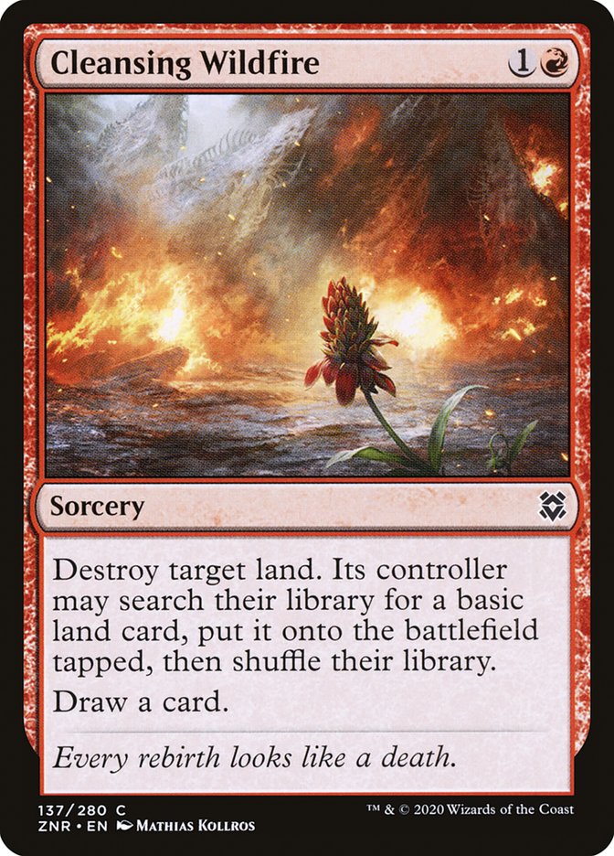 Cleansing Wildfire [Zendikar Rising] Magic: The Gathering