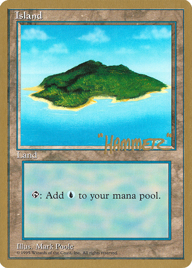 Island (shr367) (Shawn "Hammer" Regnier) [Pro Tour Collector Set] Magic: The Gathering