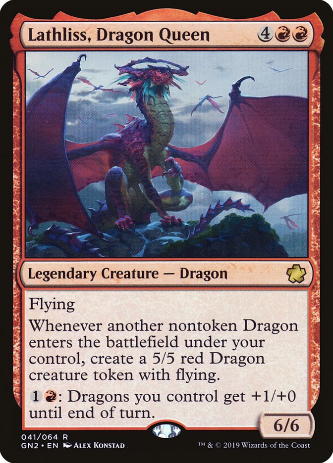 Lathliss, Dragon Queen [Game Night 2019] Magic: The Gathering