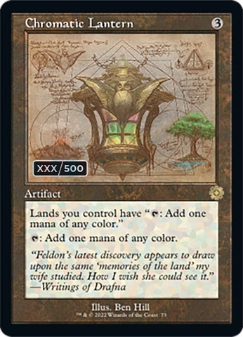 Chromatic Lantern (Retro Schematic) (Serialized) [The Brothers' War Retro Artifacts] Magic: The Gathering