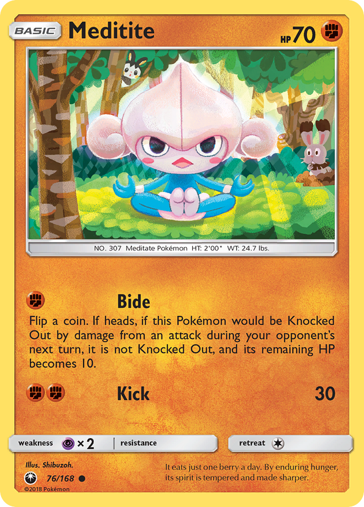 Meditite (76/168) [Sun & Moon: Celestial Storm] Pokémon