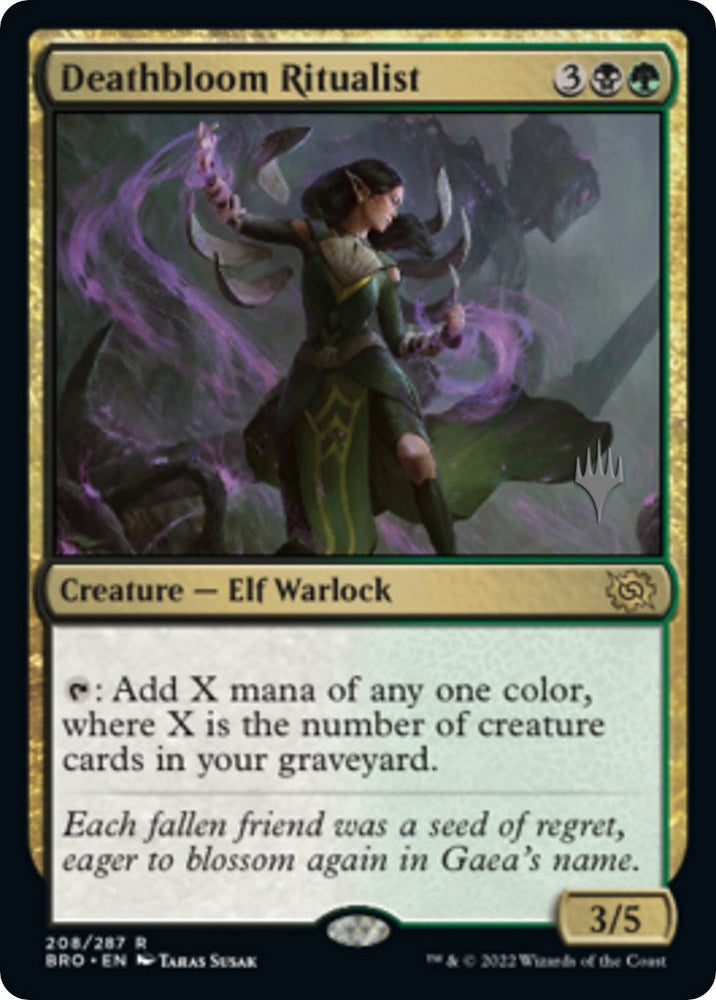 Deathbloom Ritualist (Promo Pack) [The Brothers' War Promos] Magic: The Gathering