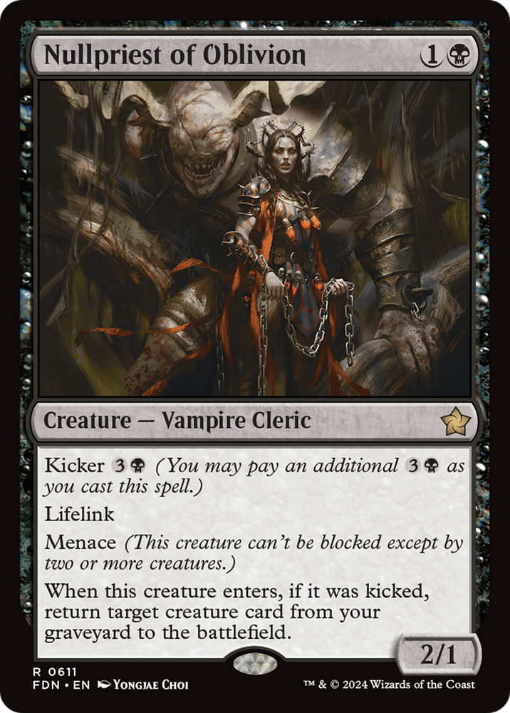 Nullpriest of Oblivion [Foundations] Magic: The Gathering