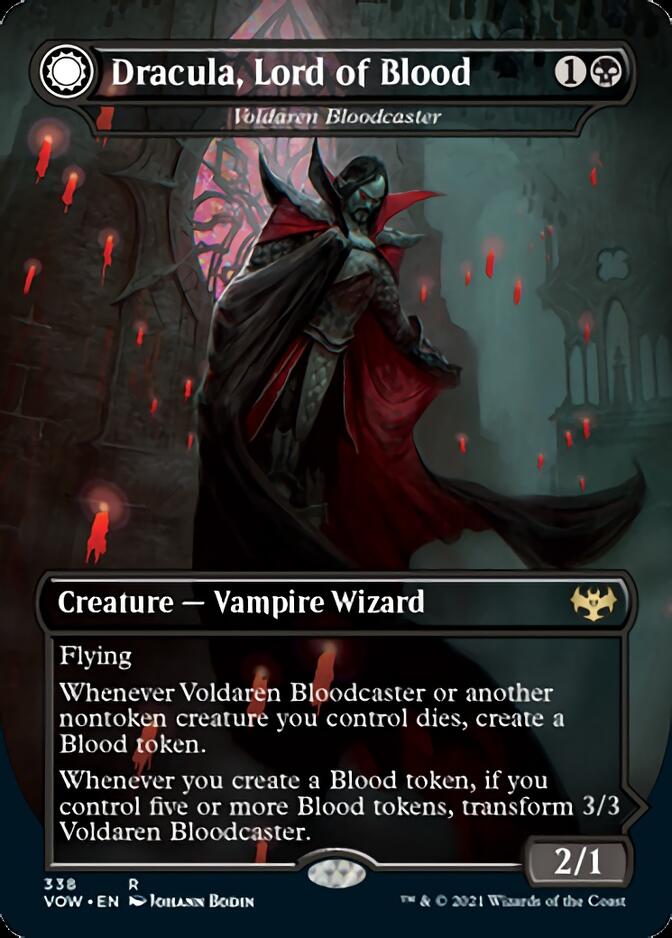 Voldaren Bloodcaster // Bloodbat Summoner - Dracula, Lord of Blood // Dracula, Lord of Bats [Innistrad: Crimson Vow] Magic: The Gathering
