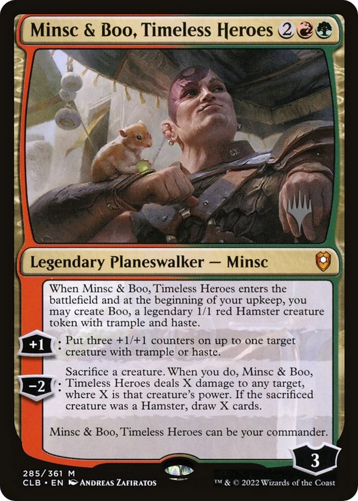 Minsc & Boo, Timeless Heroes (Promo Pack) [The Lost Caverns of Ixalan Promos] Magic: The Gathering