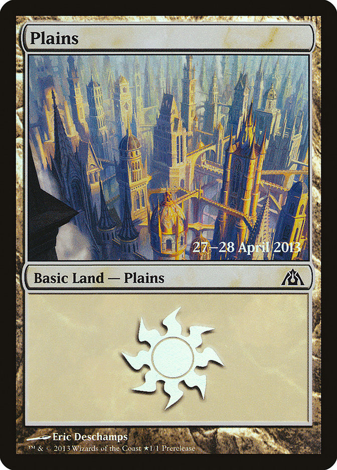 Plains (157) [Dragon's Maze Prerelease Promos] Magic: The Gathering