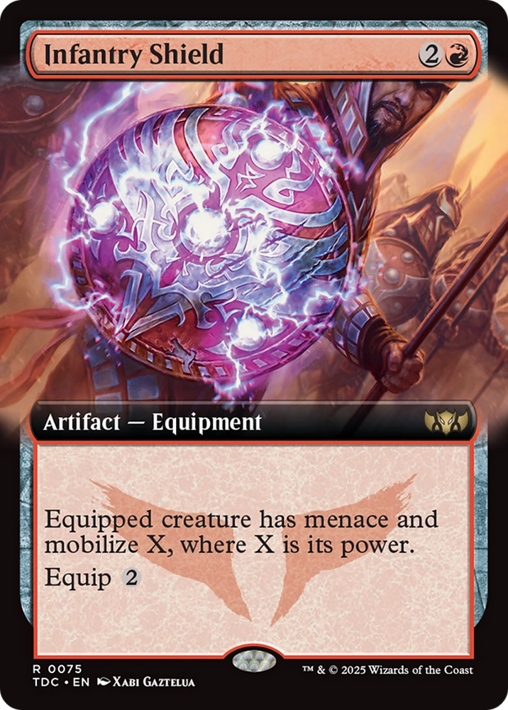Infantry Shield (Extended Art) [Tarkir: Dragonstorm Commander] Magic: The Gathering