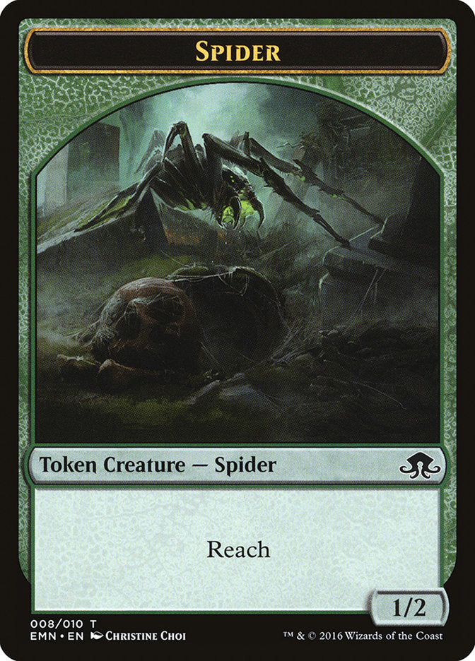 Spider Token [Eldritch Moon Tokens] Magic: The Gathering