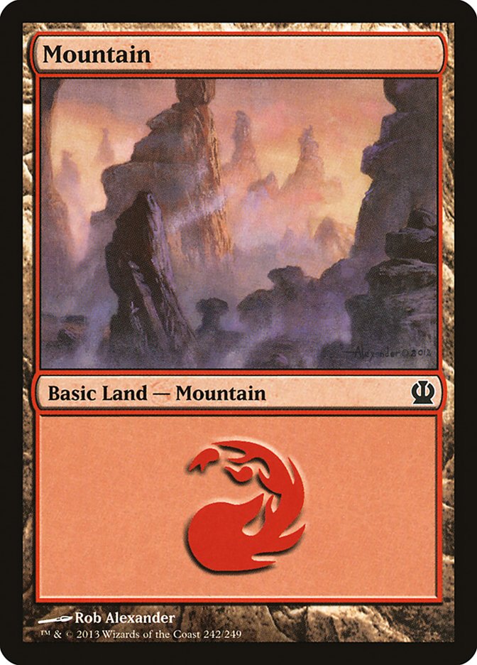 Mountain (242) [Theros] Magic: The Gathering