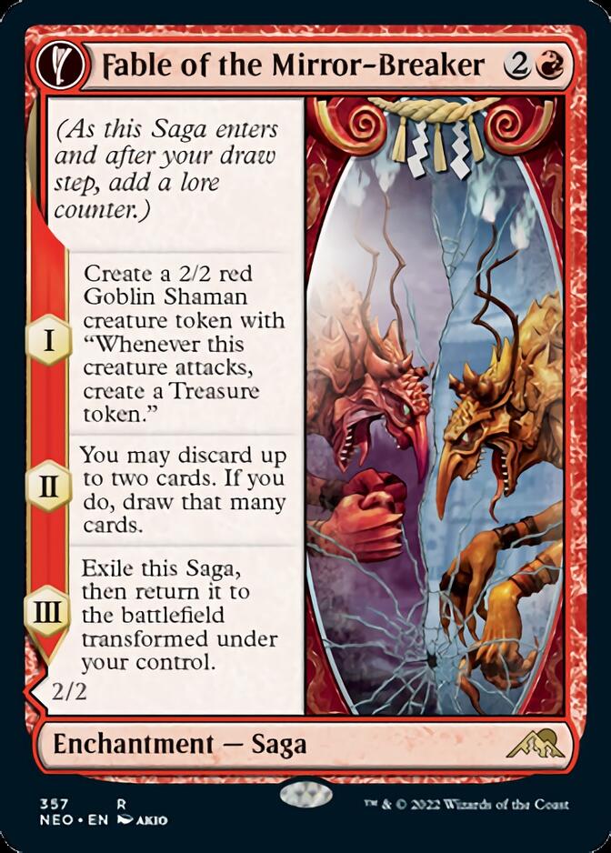 Fable of the Mirror-Breaker // Reflection of Kiki-Jiki (Showcase Soft Glow) [Kamigawa: Neon Dynasty] Magic: The Gathering
