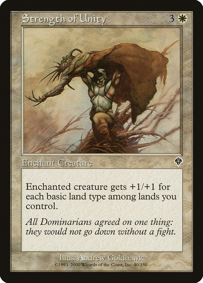 Strength of Unity [Invasion] Magic: The Gathering