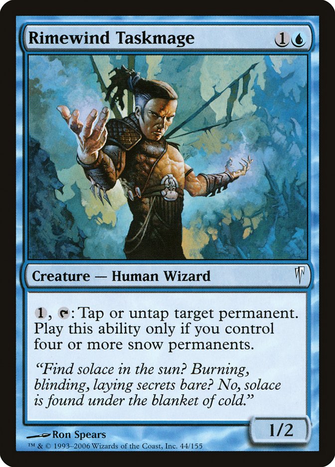 Rimewind Taskmage [Coldsnap] Magic: The Gathering