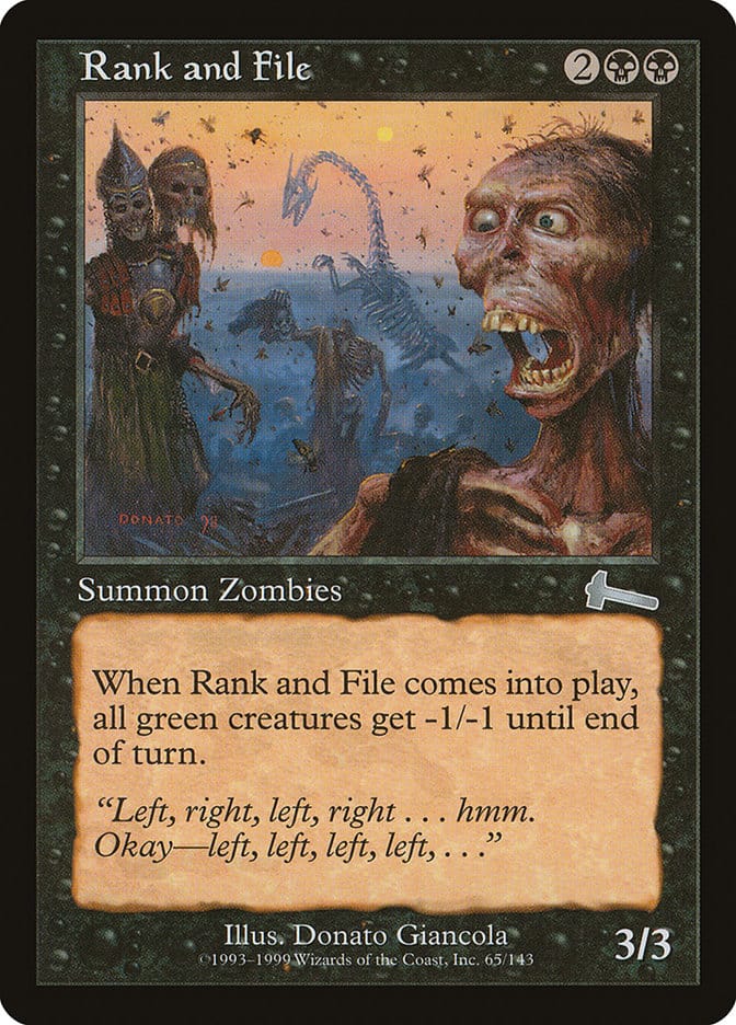 Rank and File [Urza's Legacy] Magic: The Gathering