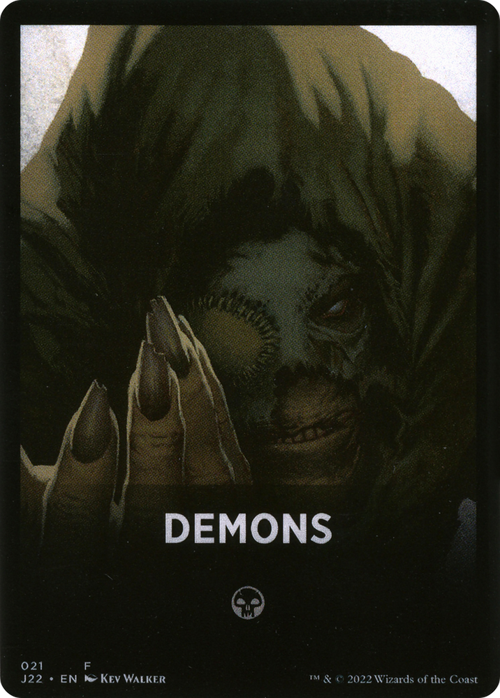 Demons Theme Card [Jumpstart 2022 Front Cards] Magic: The Gathering