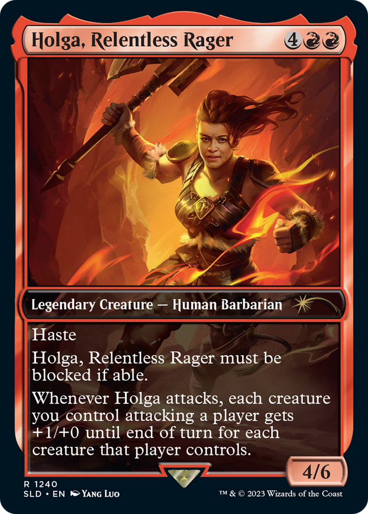Holga, Relentless Rager [Secret Lair Drop Series] Magic: The Gathering