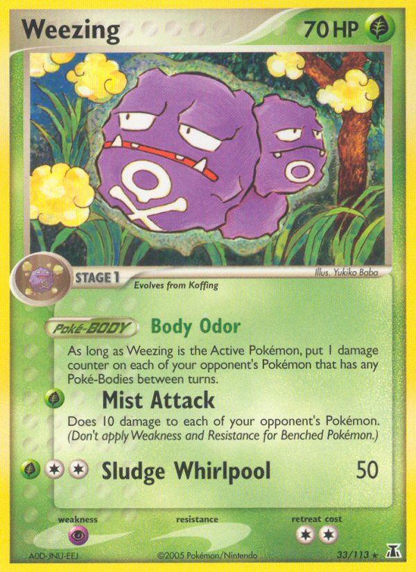 Weezing (33/113) [EX: Delta Species] Pokémon