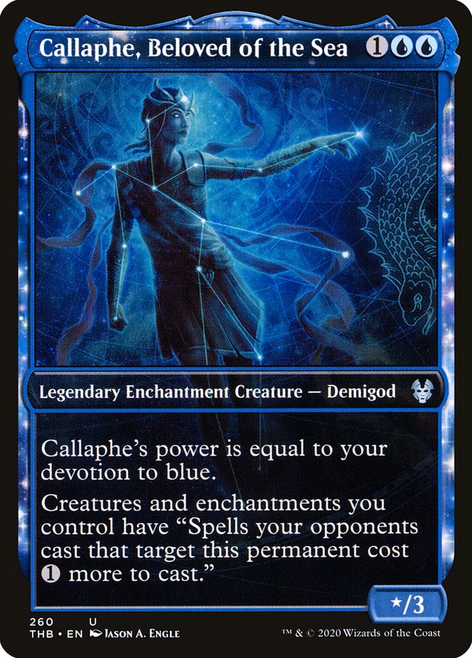 Callaphe, Beloved of the Sea (Showcase) [Theros Beyond Death] Magic: The Gathering