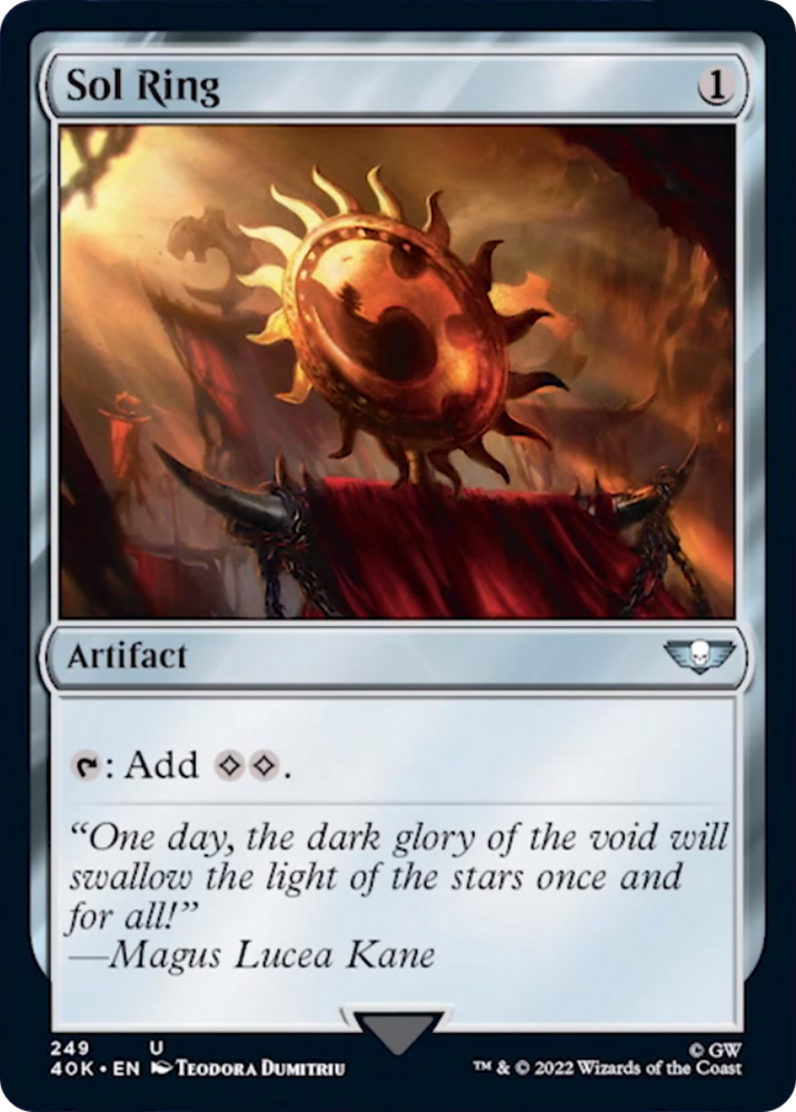 Sol Ring (249) (Surge Foil) [Warhammer 40,000] Magic: The Gathering