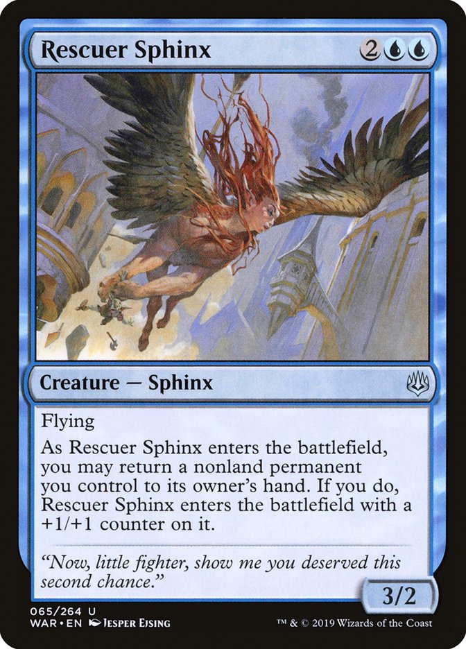 Rescuer Sphinx [War of the Spark] Magic: The Gathering