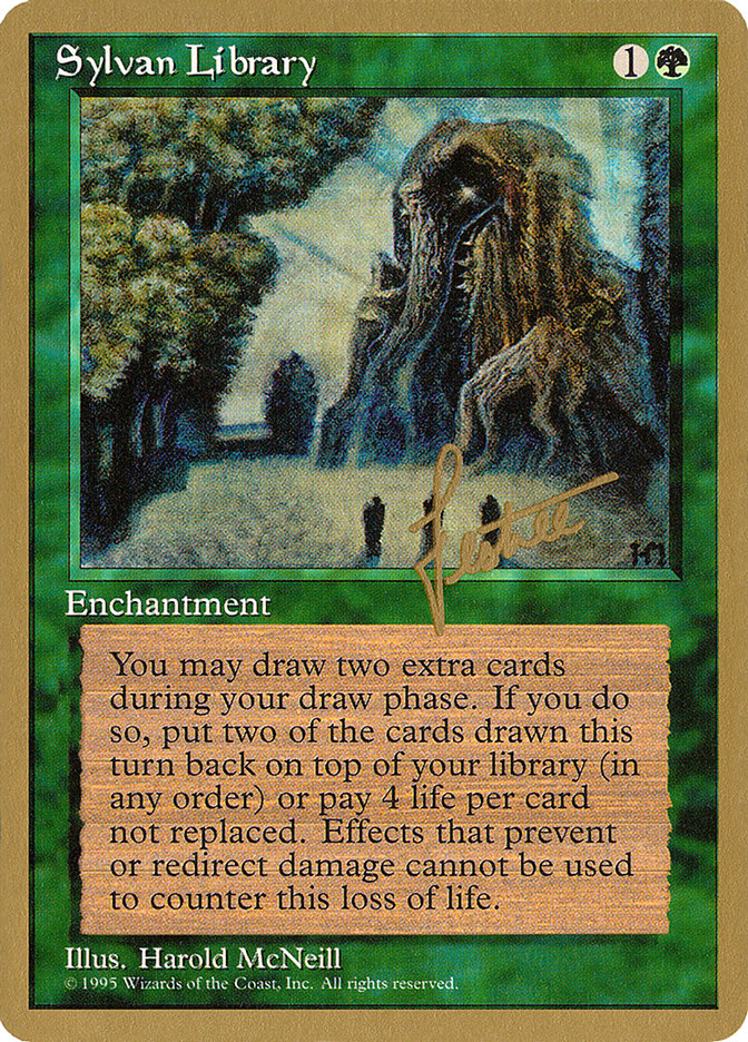 Sylvan Library (Bertrand Lestree) [Pro Tour Collector Set] Magic: The Gathering