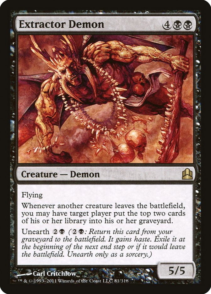 Extractor Demon [Commander 2011] Magic: The Gathering