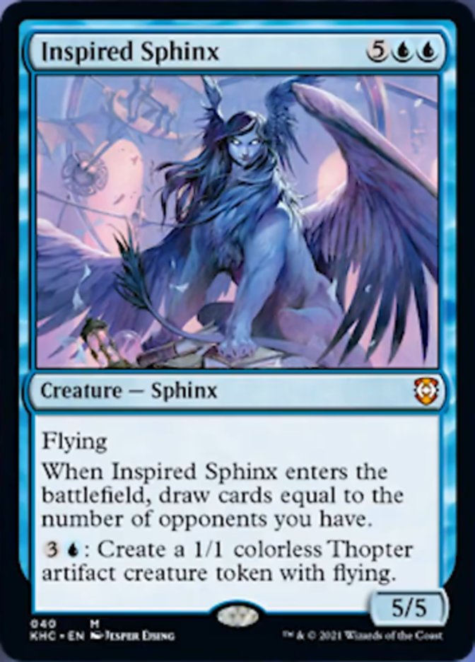Inspired Sphinx [Kaldheim Commander] Magic: The Gathering