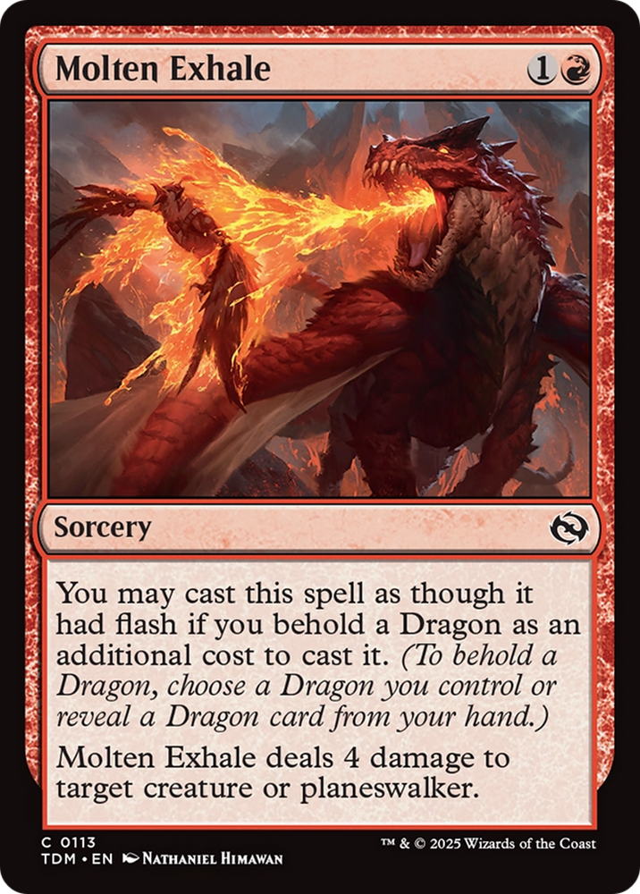 Molten Exhale [Tarkir: Dragonstorm] Magic: The Gathering