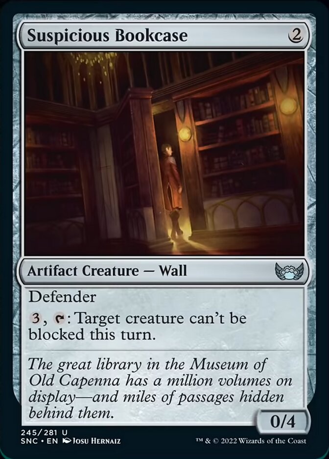 Suspicious Bookcase [Streets of New Capenna] Magic: The Gathering